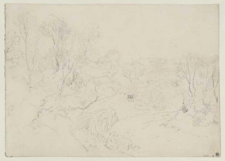 Joseph Mallord William Turner, ‘The Pheasant's Nest, on the River Washburn near Farnley Hall’ c.1816