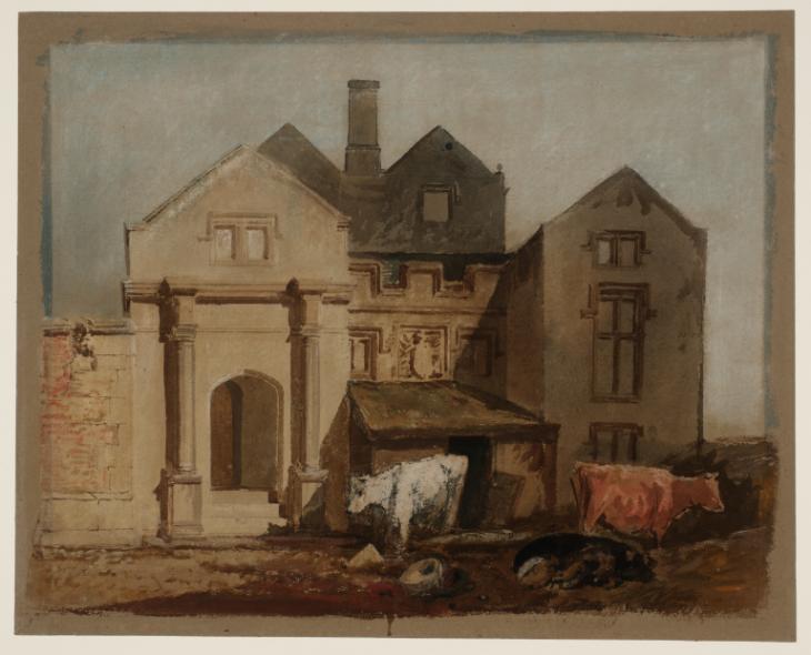 Joseph Mallord William Turner, ‘Newall Old Hall, Otley, near Farnley Hall’ c.1808