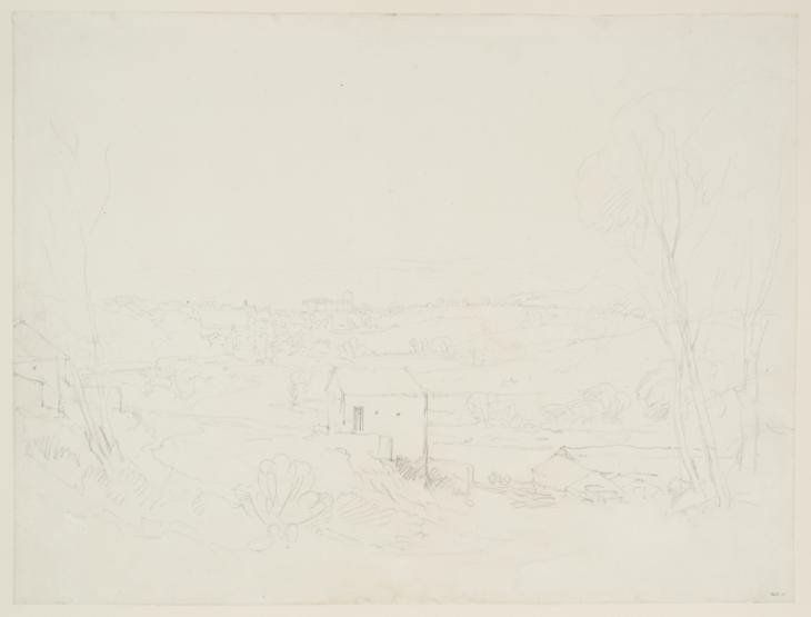 Joseph Mallord William Turner, ‘The Washburn Valley, with Leathley Church from Lindley Mill’ ?1808