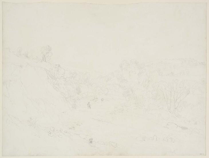 Joseph Mallord William Turner, ‘The Washburn Valley, with Lindley Bridge and Hall’ ?1808