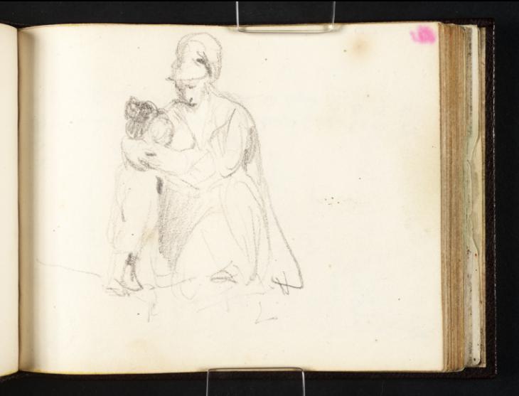 Joseph Mallord William Turner, ‘A Seated Woman Embracing a Standing Child’ c.1808-18