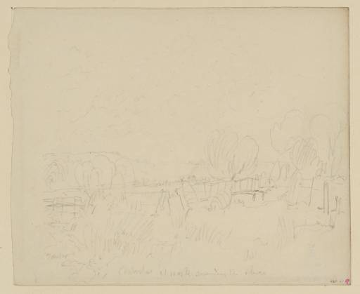 Joseph Mallord William Turner, ‘River Scene, with Carpenters at Work Mending a Sluice’ 1809