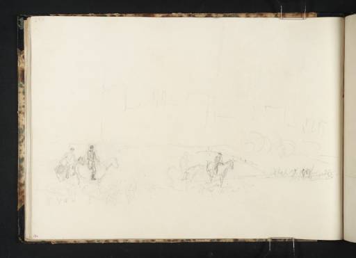 Joseph Mallord William Turner, ‘Raby Castle: The East Front with Huntsmen, Horses, Hounds and Deer’ 1817
