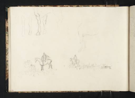 Joseph Mallord William Turner, ‘Huntsmen, Horses and Hounds at Raby Castle’ 1817