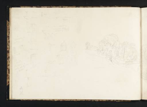 Joseph Mallord William Turner, ‘Streatlam Castle; with Architectural Details’ 1817