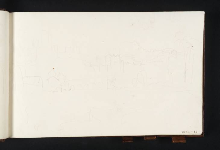 Joseph Mallord William Turner, ‘Durham Cathedral and Castle beyond Elvet Bridge’ 1817