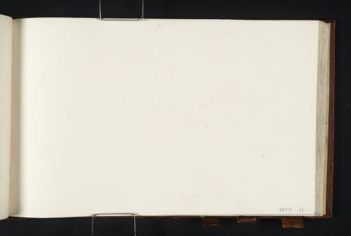 Joseph Mallord William Turner, ‘Blank’ c.1817 (Blank right-hand page of sketchbook)
