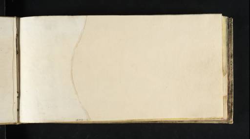 Joseph Mallord William Turner, ‘Blank’ c.1818 (Blank right-hand page of sketchbook)