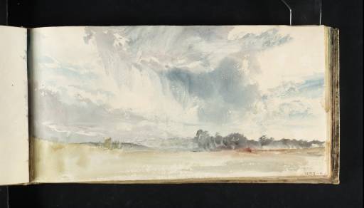 Joseph Mallord William Turner, ‘Study of Rain Clouds above a Beach’ c.1818