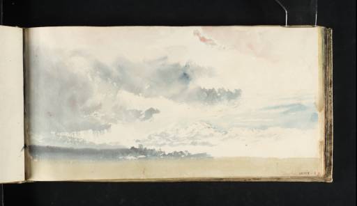 Joseph Mallord William Turner, ‘Study of Rain Clouds above a Beach’ c.1818