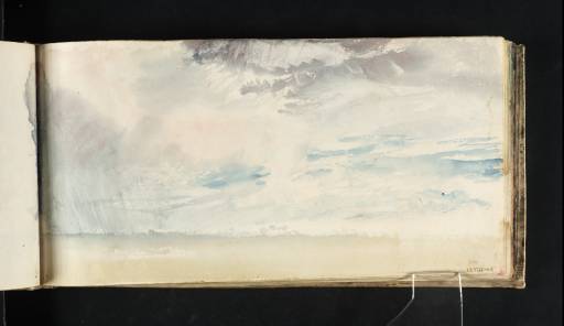 Joseph Mallord William Turner, ‘Study of Rain Clouds above a Beach’ c.1818