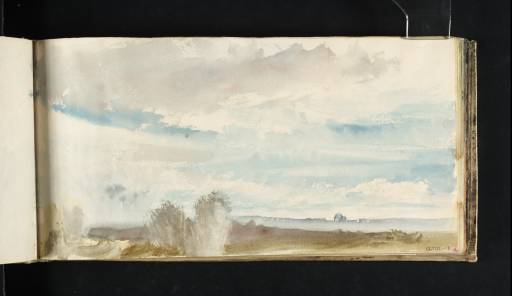 Joseph Mallord William Turner, ‘Study of Sky above a Landscape’ c.1818