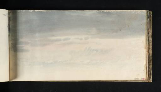 Joseph Mallord William Turner, ‘Study of a Cloudy Sky above the Sea’ c.1818