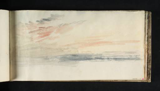 Joseph Mallord William Turner, ‘Study of Clouds at Dawn or Dusk, Perhaps above the Sea’ c.1818