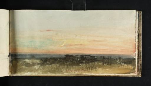 Joseph Mallord William Turner, ‘Study of a Sunrise or Sunset over Water’ c.1818
