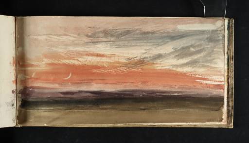 Joseph Mallord William Turner, ‘Red Sky and Crescent Moon’ c.1818