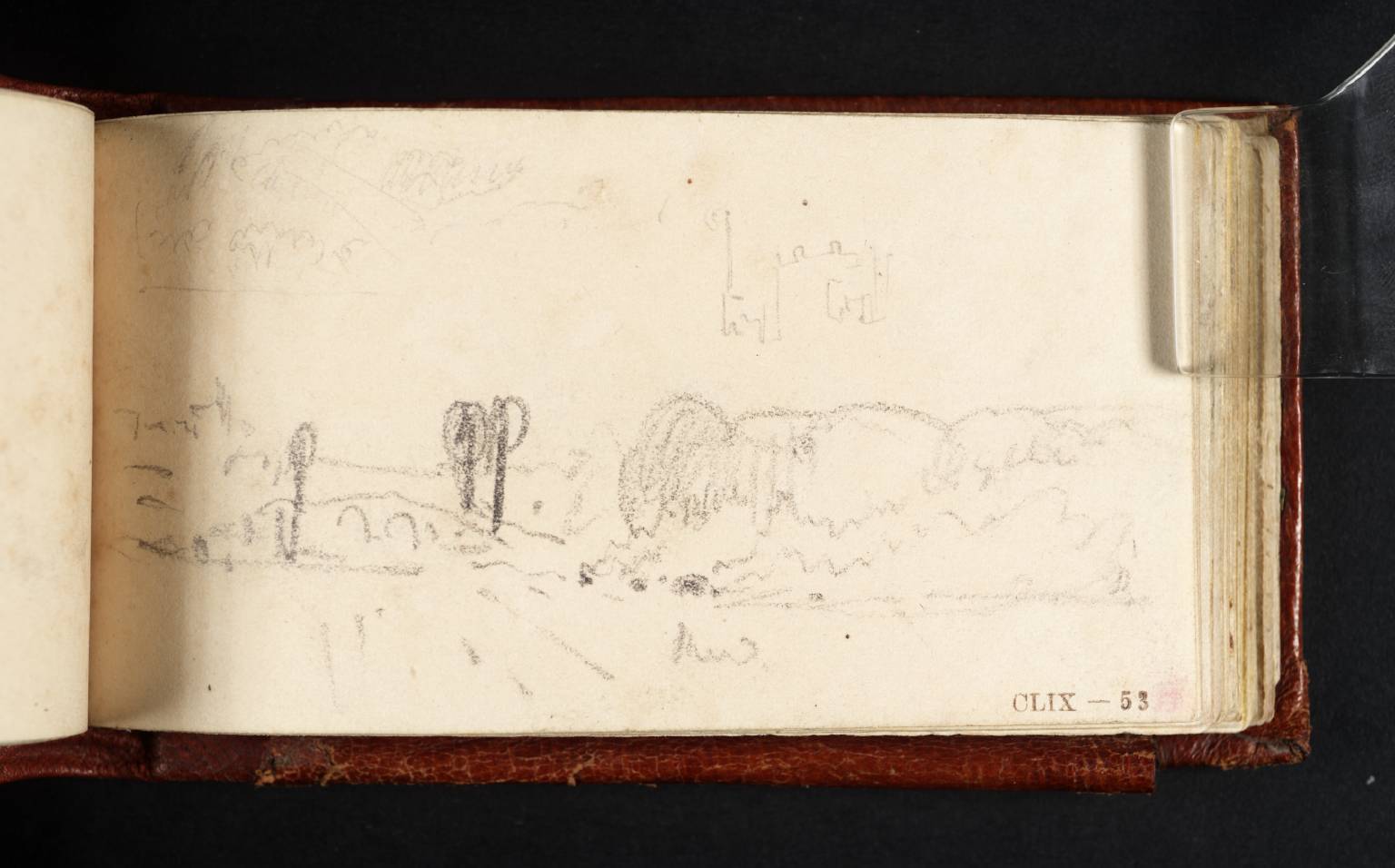 Landscape with Bridge and Trees; Cloud and Castle Studies