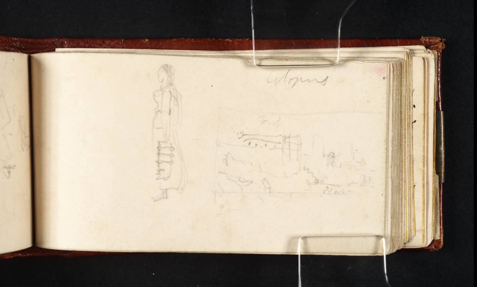 (1) Standing Woman; (2) Landscape