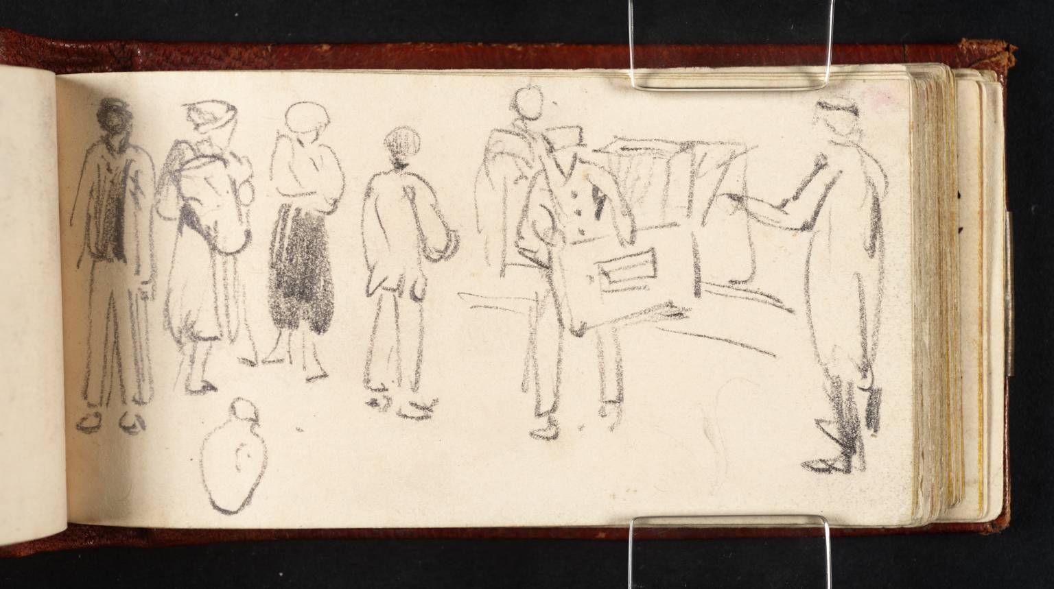 Figures, Including Footmwn Unloading Boxes