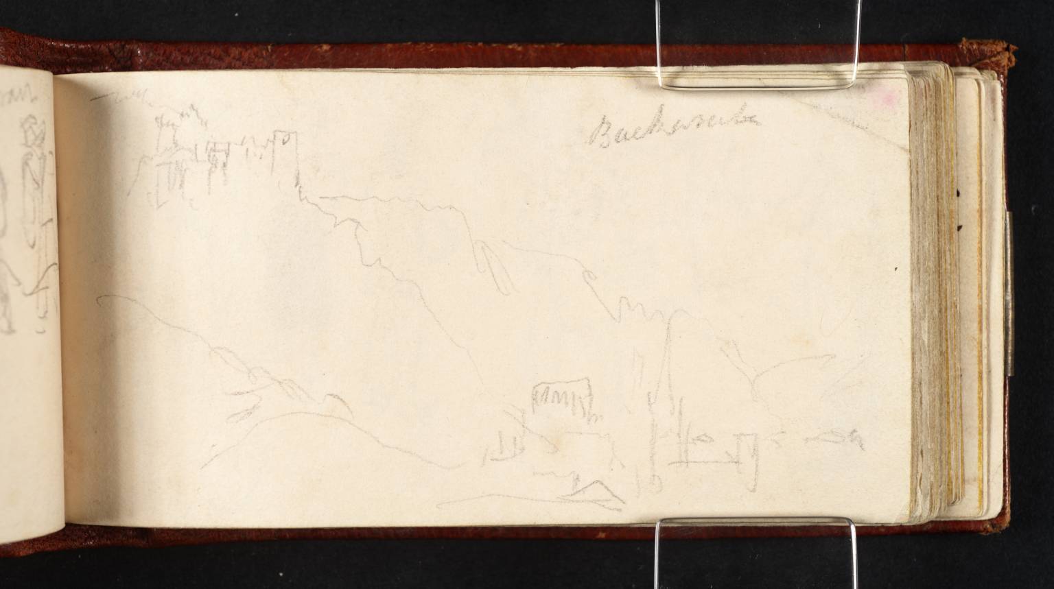 Burg Stahleck and Bacharach, Looking Downstream from the West Bank