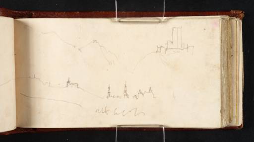 Joseph Mallord William Turner, ‘Burg Lahneck; a Distant View of Aachen’ 1817