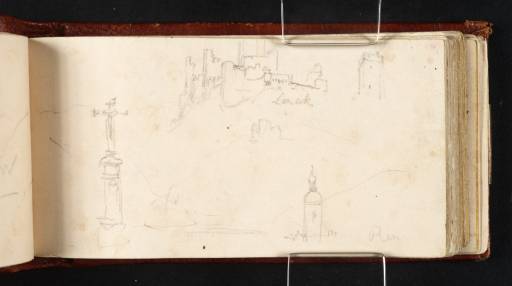 Joseph Mallord William Turner, ‘Burg Lahneck; the River Rhine with a Cross and Tower’ 1817