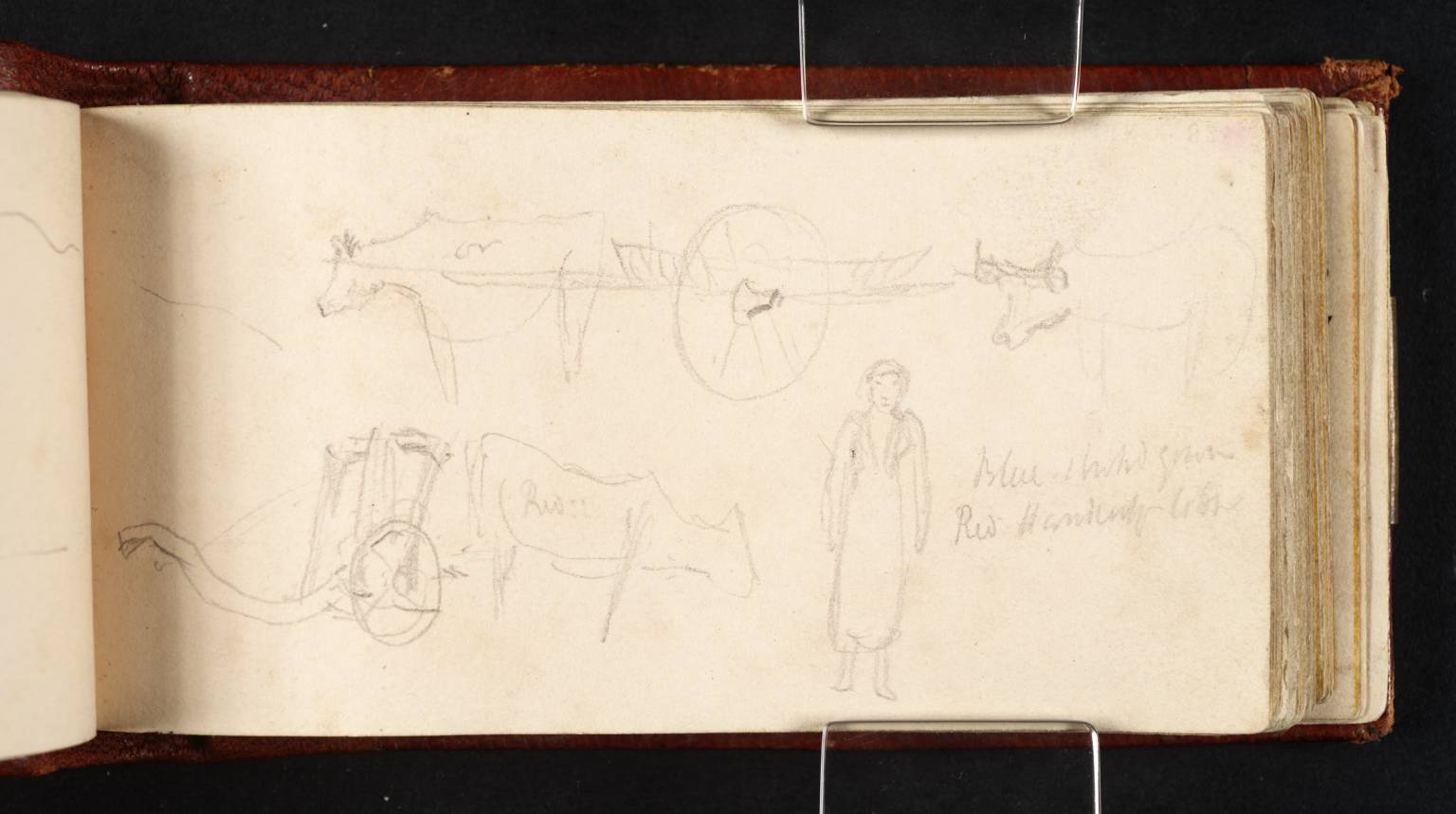 Ploughs Drawn by Oxen, with a Peasant Woman