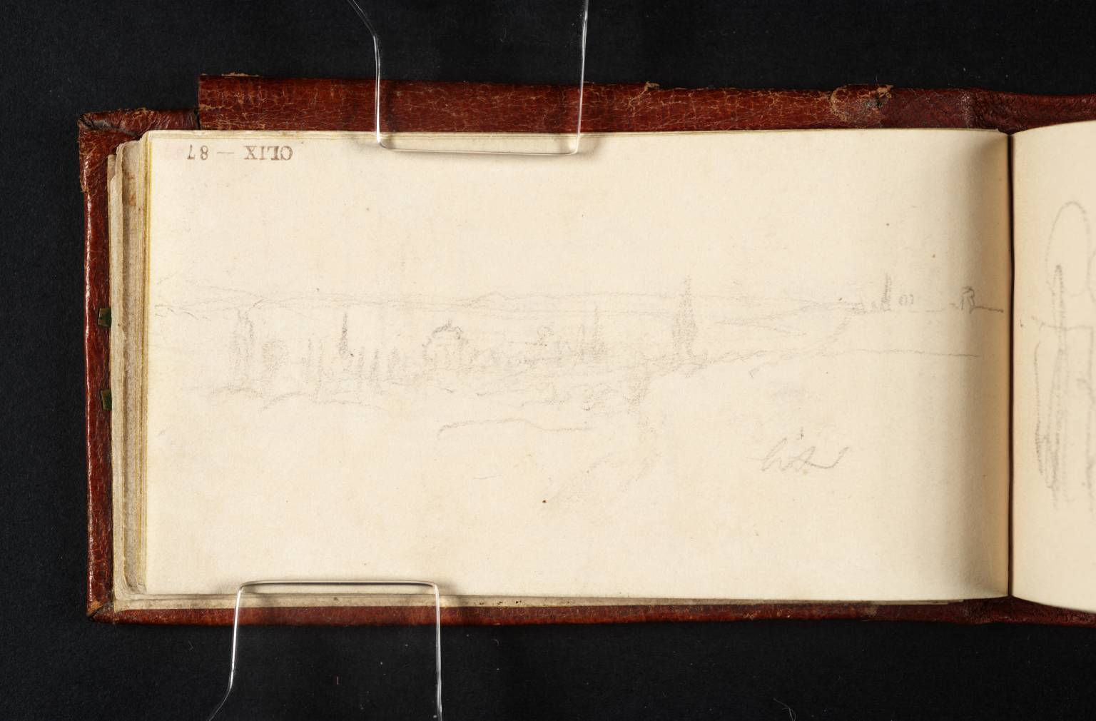 Distant View of Aachen, with Ruined Building in the Foreground