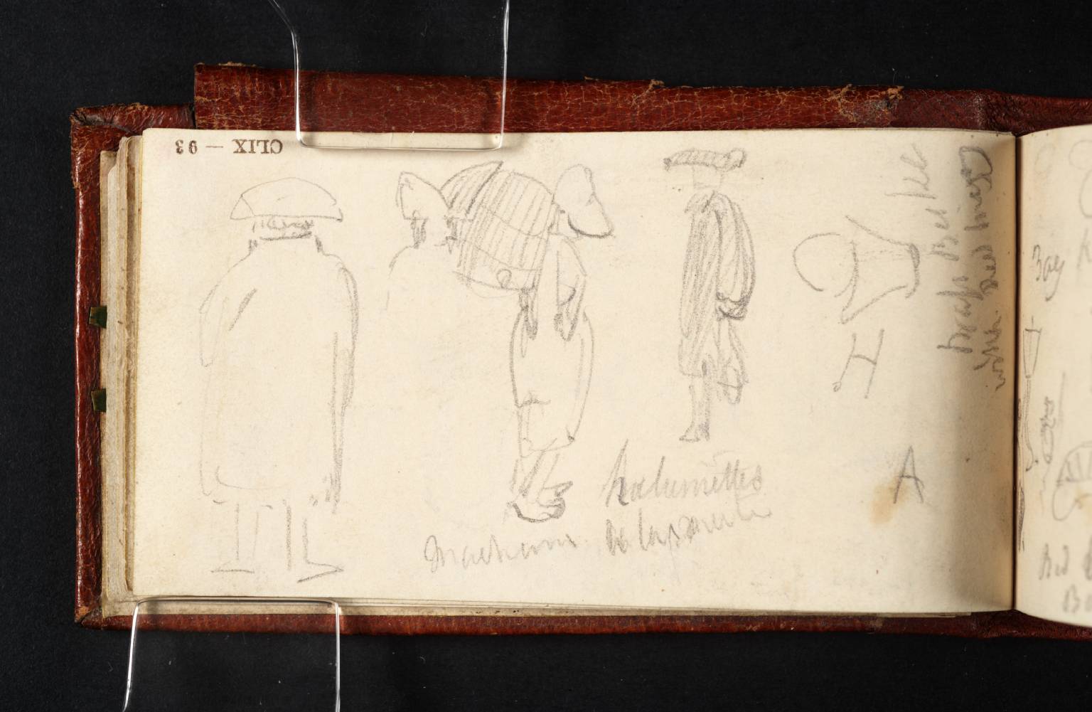 (1) Figures Carrying Burdens; (2) Bucket