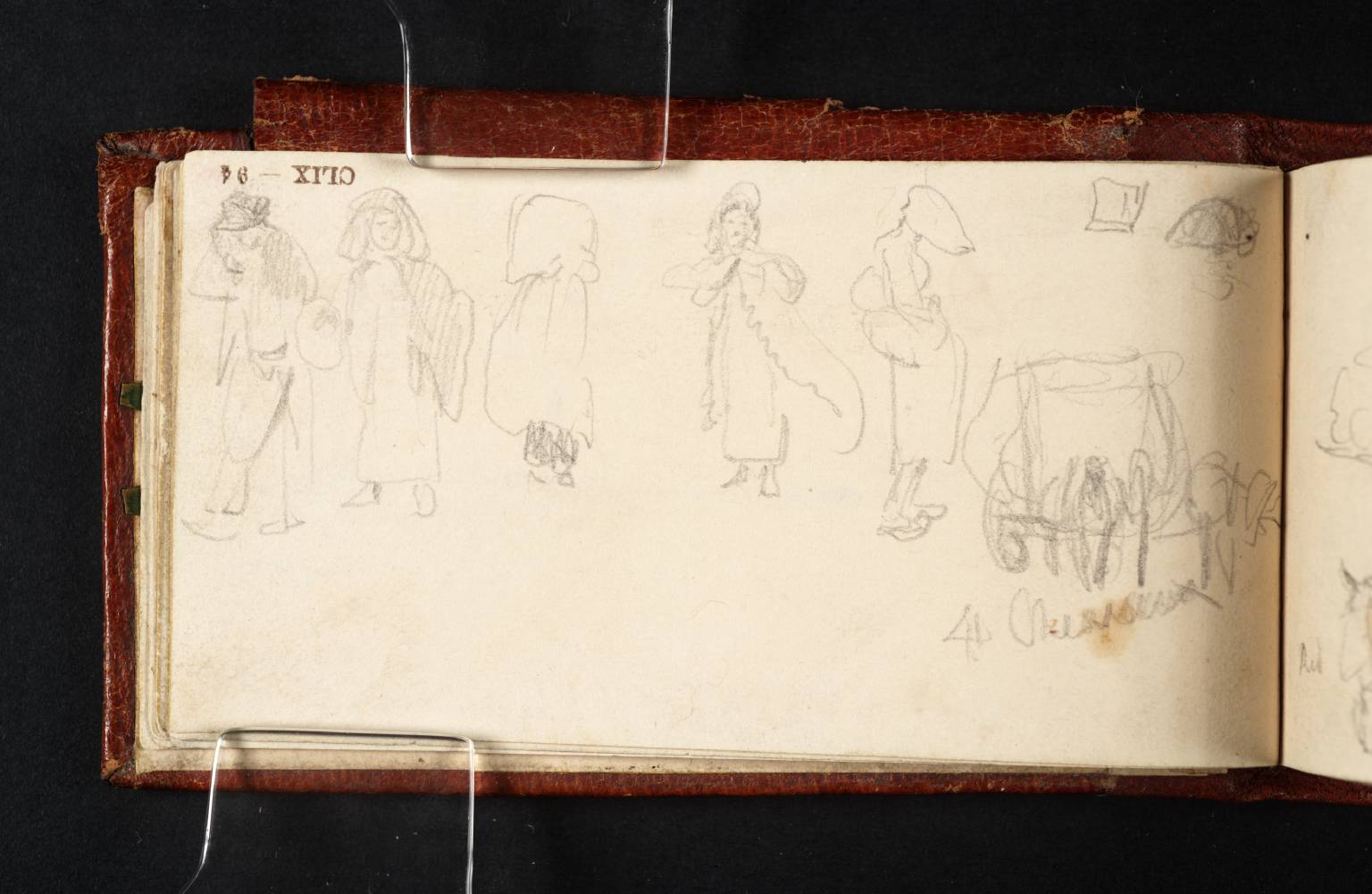 Peasants with Burdens and a Horse-Drawn Cart