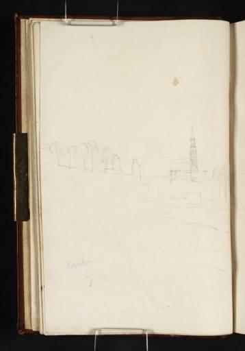 Joseph Mallord William Turner, ‘Brussels from the North, with the Spire of the Town Hall’ 1817
