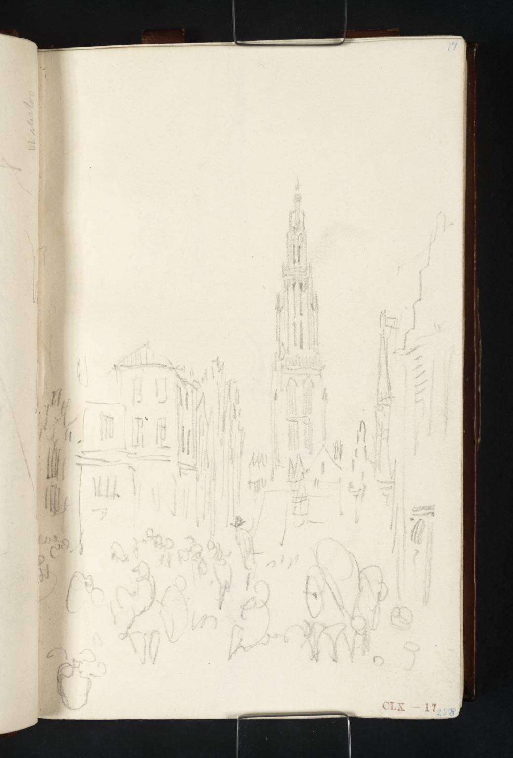 View at Antwerp with the Spire of the Cathedral