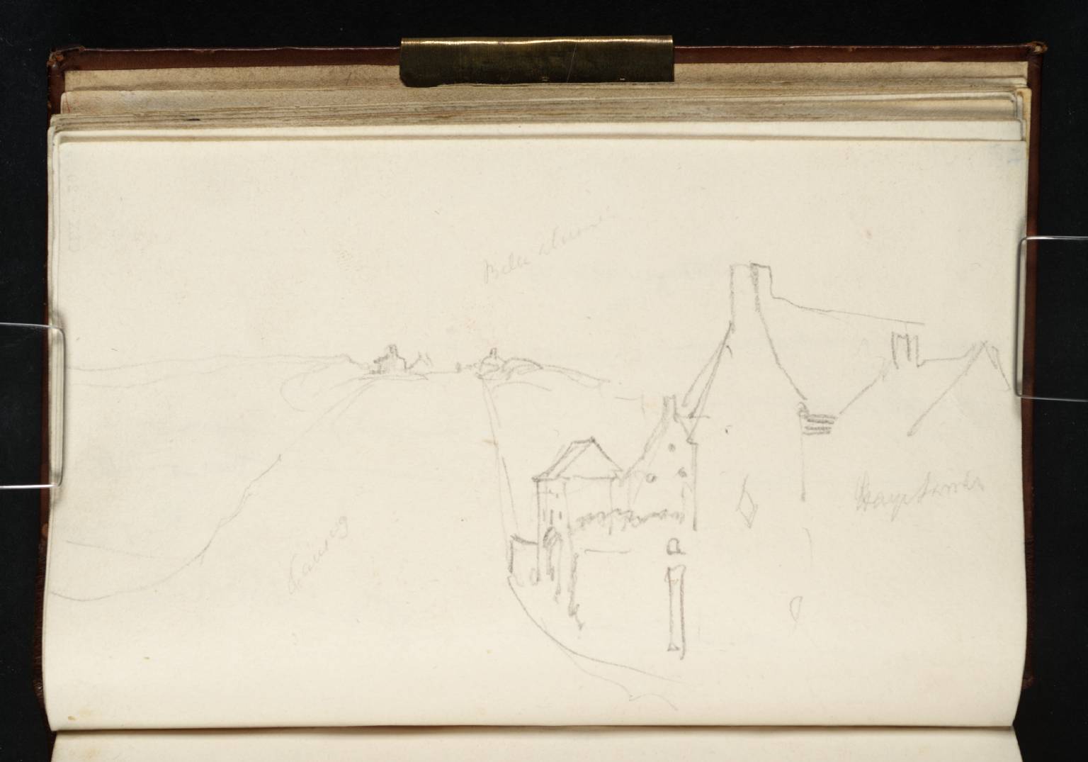 La Haye Sainte, Waterloo, from the North with La Belle Alliance in the Distance
