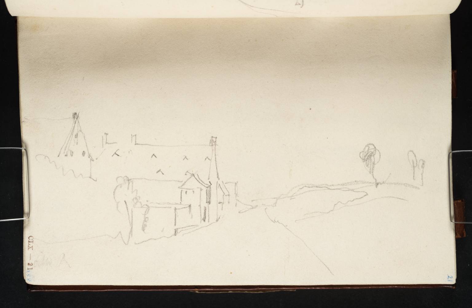 La Haye Sainte, Waterloo, from the South and the Tree where Sir Thomas Picton Fell