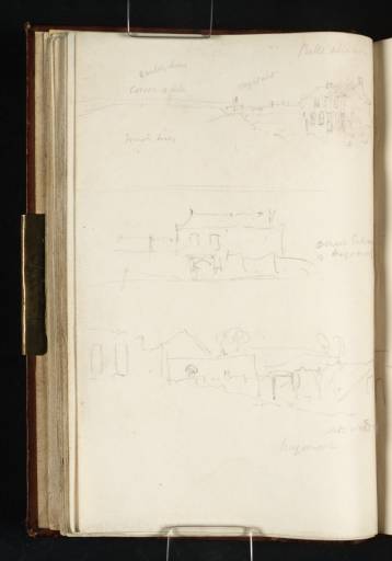 Joseph Mallord William Turner, ‘Three Sketches of Waterloo: The Battlefield and La Belle Alliance from the South; Two Views of Hougoumont’ 1817