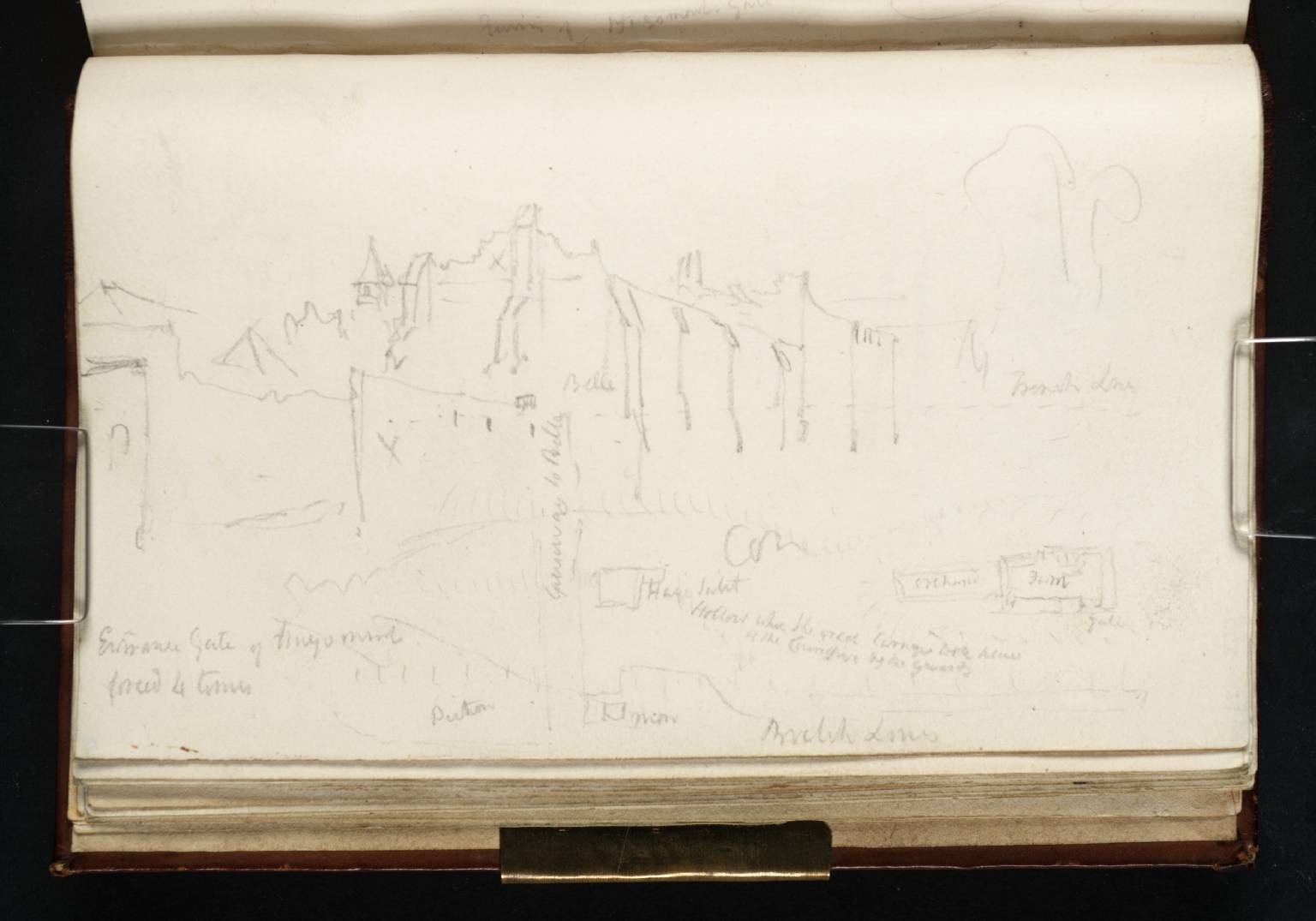 (1) Hougoumont; (2) Diagram of its Layout and the Action There