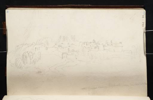 Joseph Mallord William Turner, ‘Hougoumont from below the British Line’ 1817