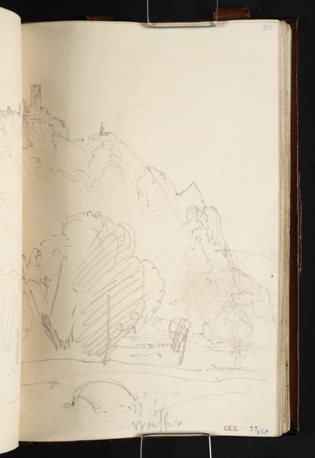 The Petersberg and Drachenfels, Looking across the Rhine from the Road on the West Bank near the Landing-Stage for Bad Godesberg