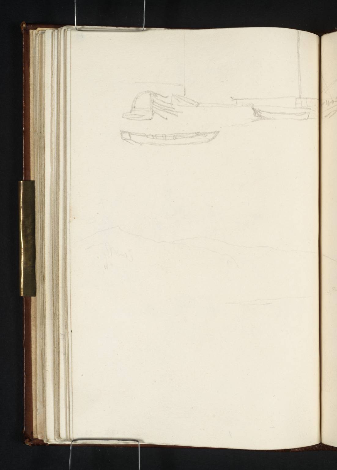 (1) Boats; (2) Hills and Distant Church
