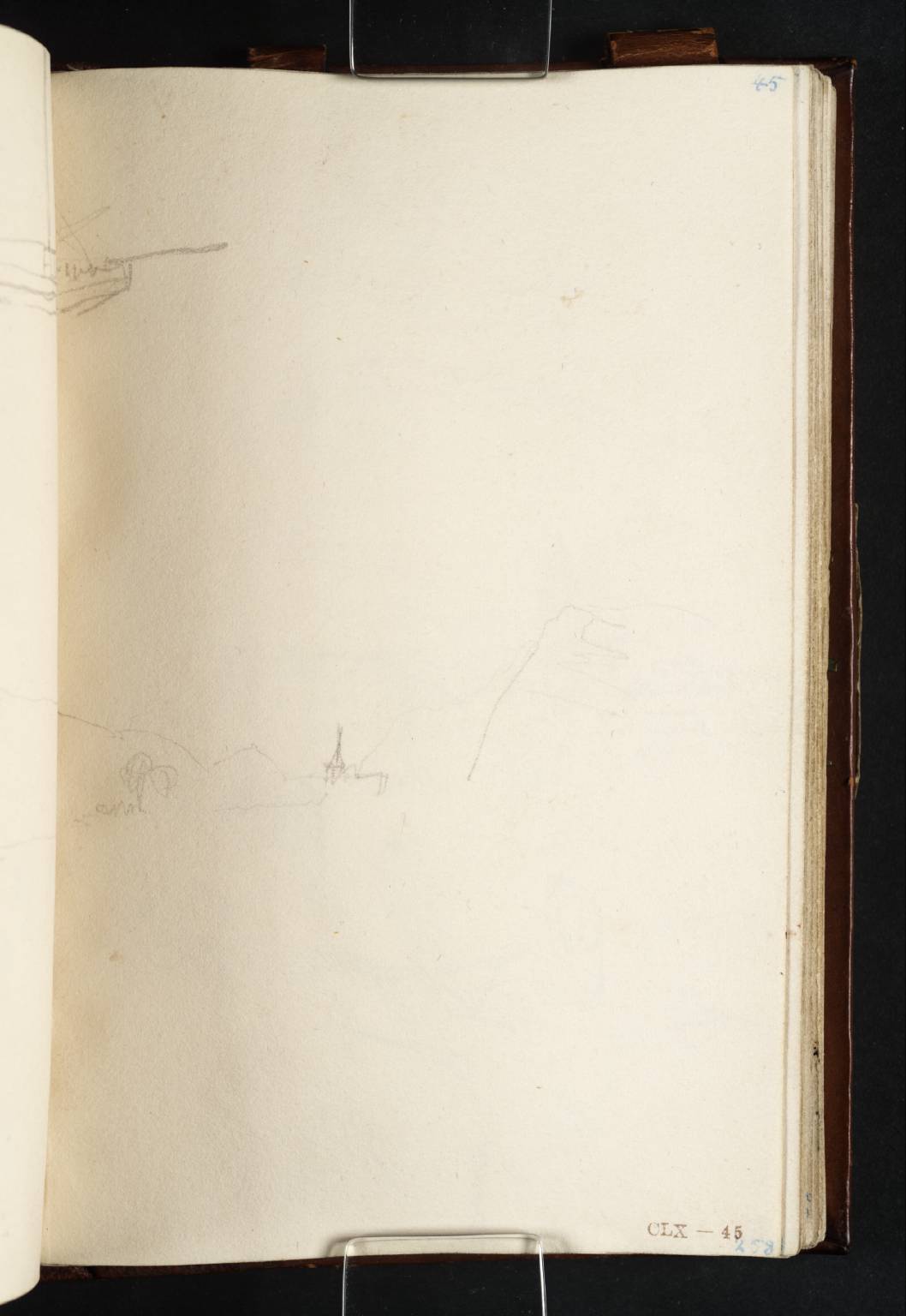 (1) Boats; (2) Hills and Distant Church