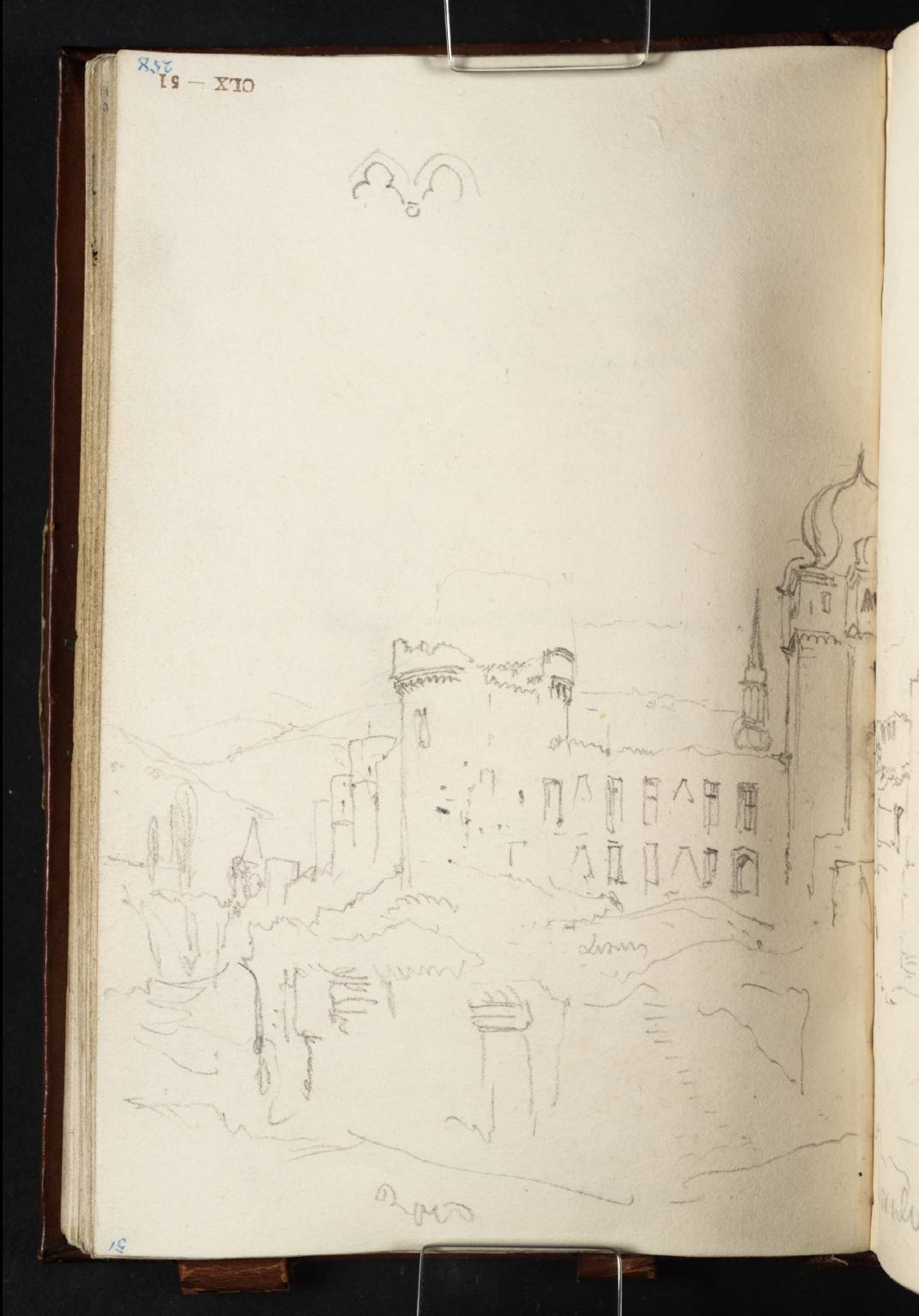 The Archbishop’s Castle at Andernach, Seen from the South, just outside the Town Walls by the Coblenz Gate