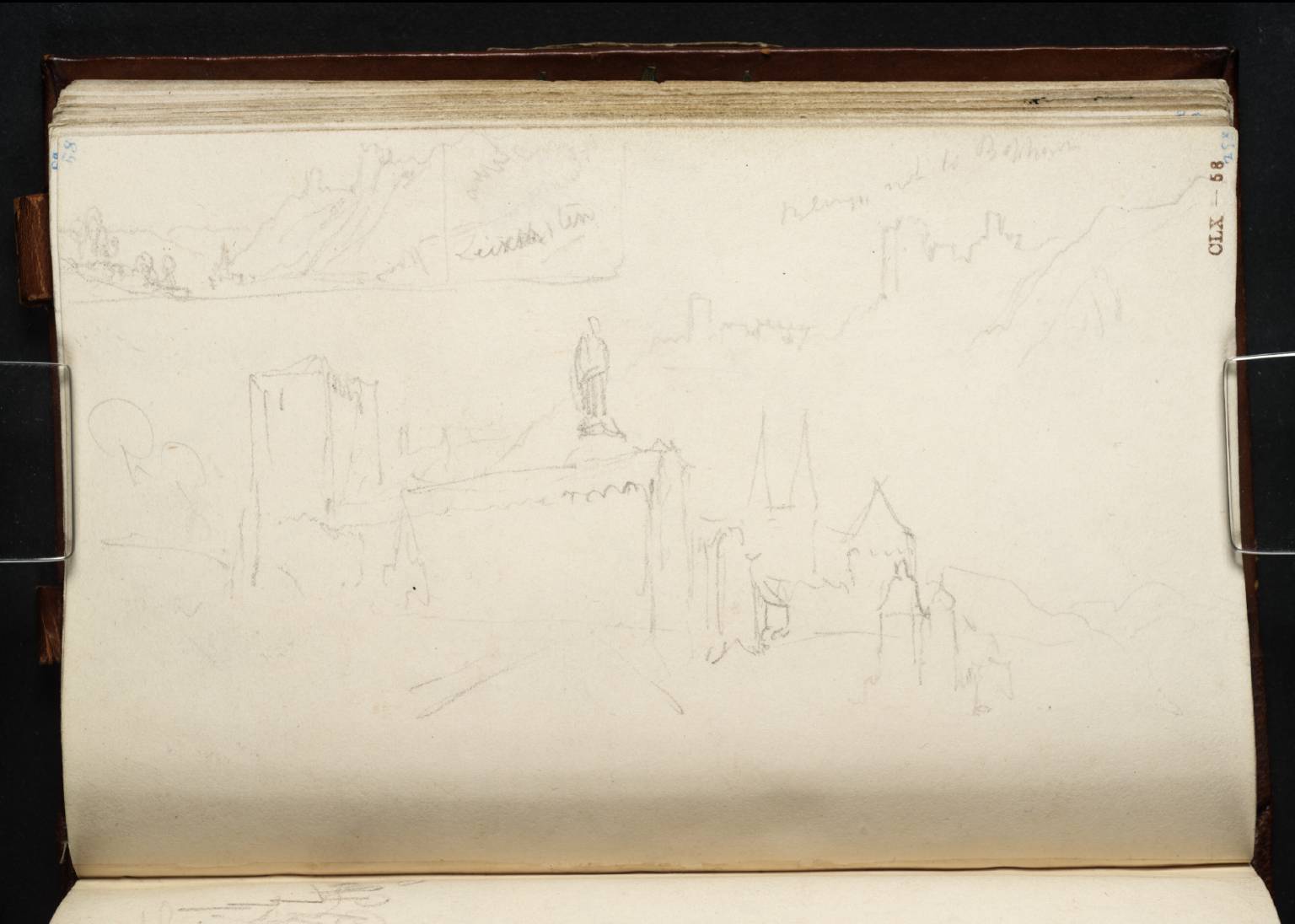 (1) ‘The Brothers’, Looking Downstream from the West Bank; (2) ‘The Brothers’; (3) Boppard, Looking Downstream to the Sandtor, Town Walls, Spires of St Severus’s Church and the Burg