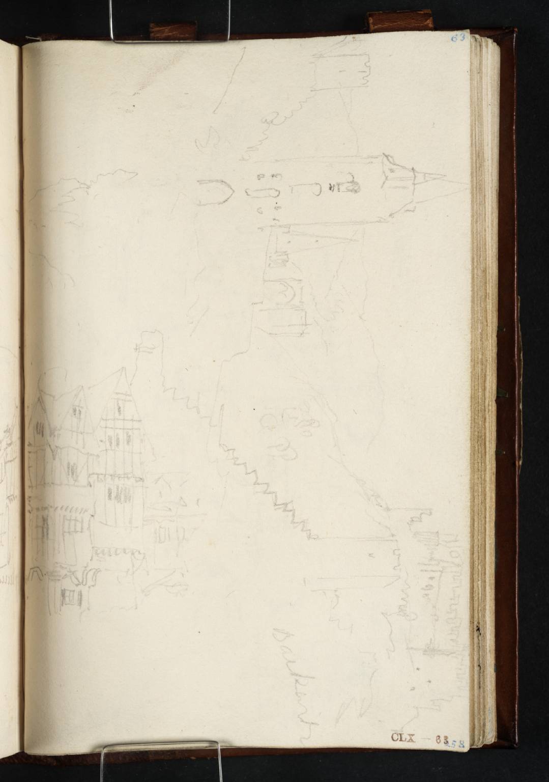 Bacharach, Looking South from the Steegertal just outside the Steegertor, with St Peter’s Spire and the Wernerkapelle to its Right and Burg Stahleck on Hillside