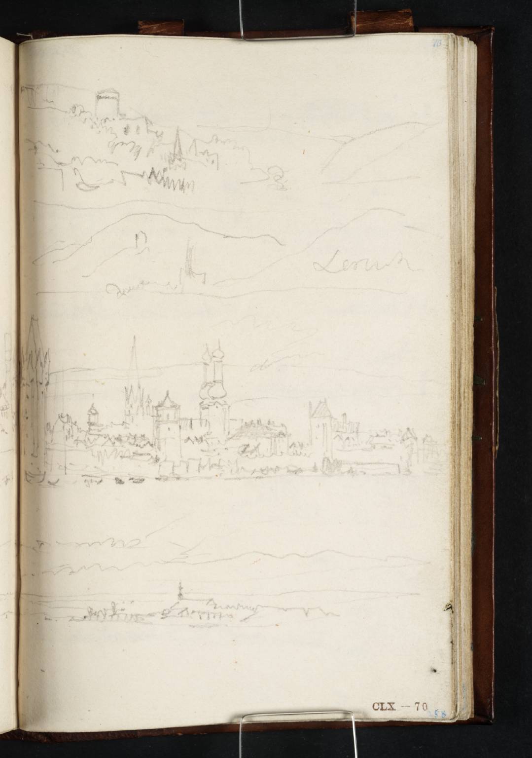 (1) The Rhine Front at Mainz; (2) View down the Rhine at Mainz Showing the Bridge of Boats to Kastel; (3) Burg Heimburg and Niederheimbach from the Rhine, Looking Downstream; (4) Burg Nollig and Lorch from the Rhine, Looking Downstream
