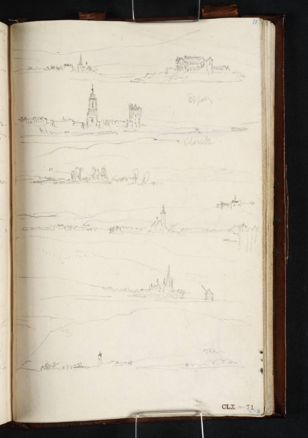 Sketches of the Rhine and the Rheingau from a Boat on the River