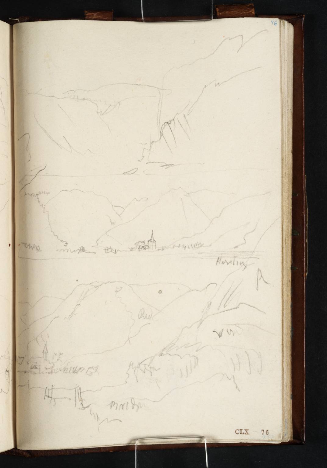 (1) Hills; (2) Hills and Distant Church