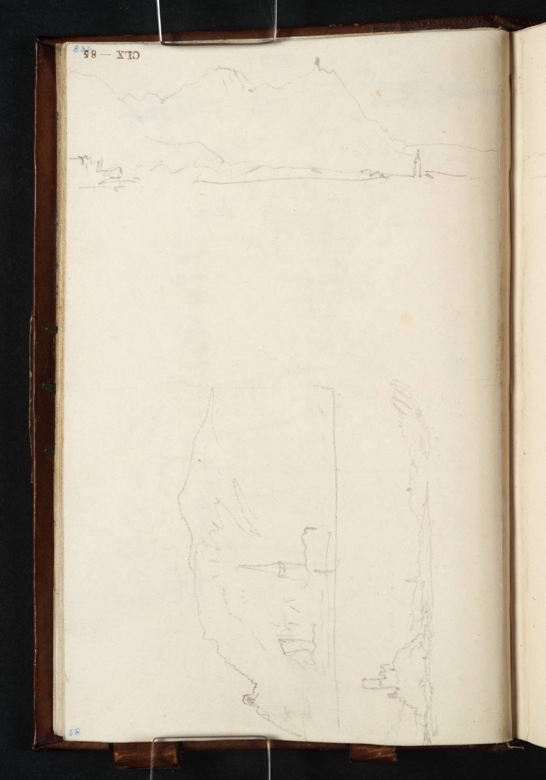 (1) View upstream, from a Boat, towards Drachenfels and Rolandseck; (2) Hill and Church; (3) The Godesburg, Looking Downstream from the Rhine