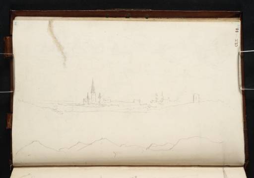 Joseph Mallord William Turner, ‘Approaching Bonn along the River Rhine: Bonn from the River; the Seven Hills’ 1817