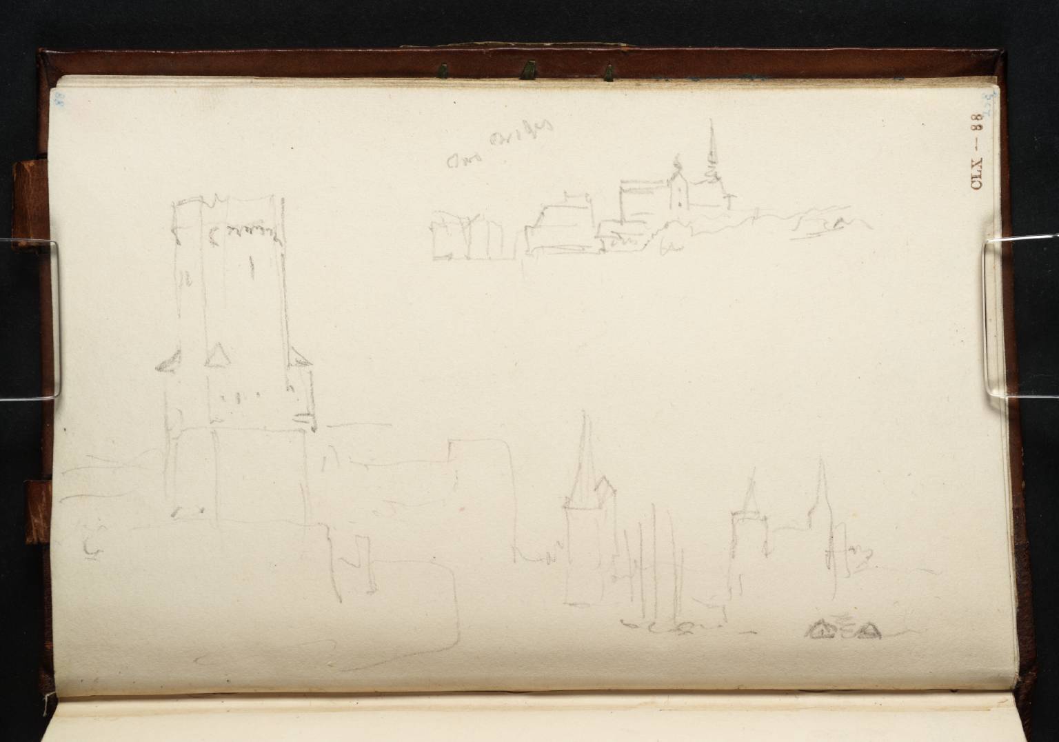 Cologne from the Rhine, Looking Downstream; Deutz, on the East Bank (in the Sky Above)