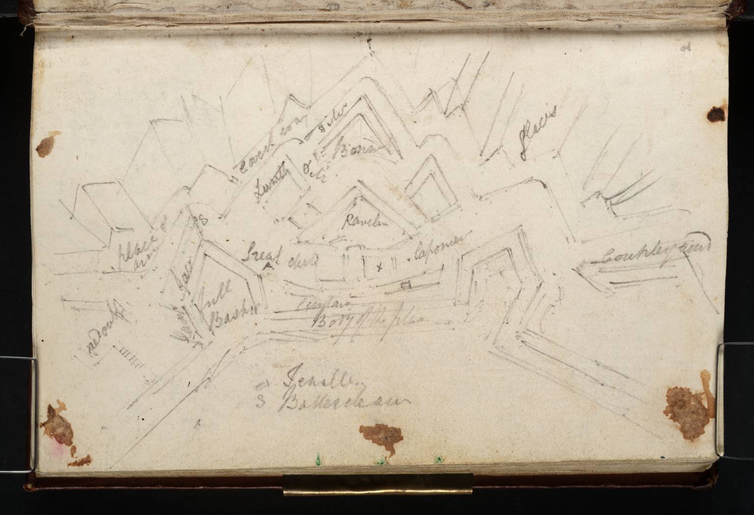 Ground Plan Illustrating the Art of Fortification [not by Turner]